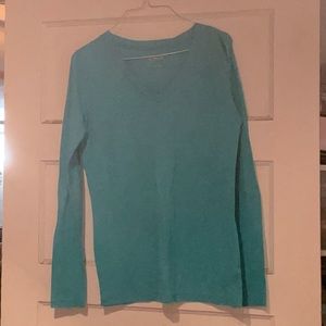 Teal long sleeve tee
